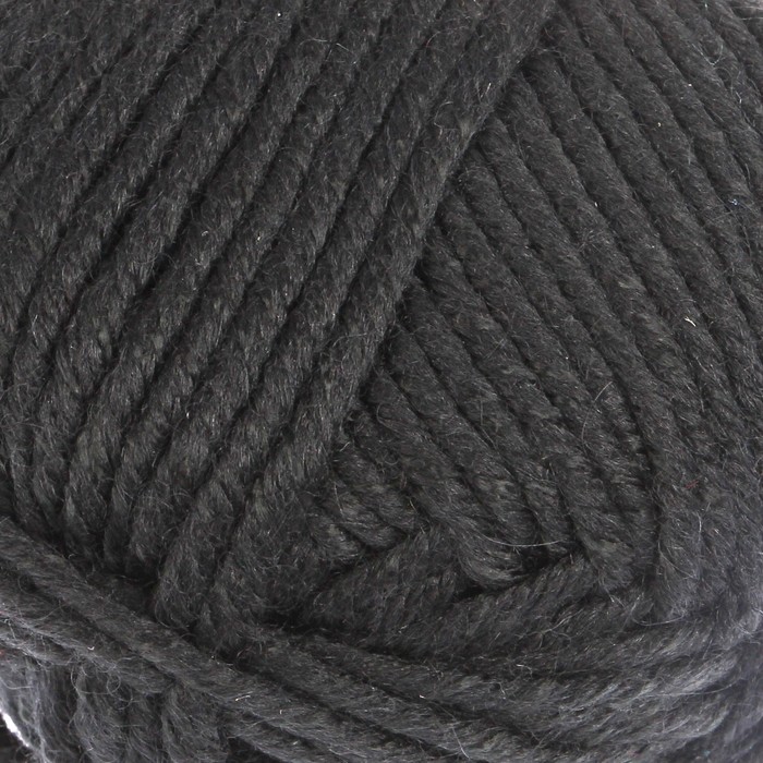 Пряжа "Adelia Nelly" 70% шерсть, 30% акрил 100м/100гр (02 черный)