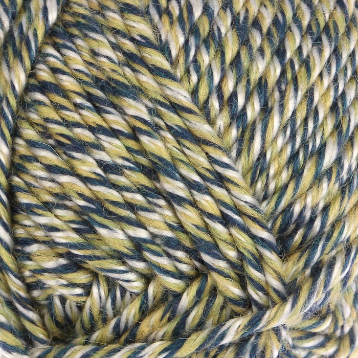 Пряжа "Adelia Nelly" 70% шерсть, 30% акрил 100м/100гр (13 хаки-т.синий (меланж))