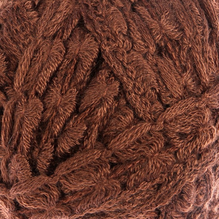Пряжа "Adelia Naomi" 100% акрил 24м/100гр (03 коричневый)