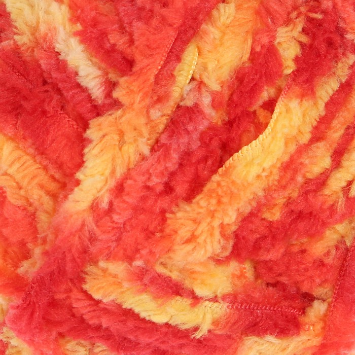 Пряжа "Adelia Sofia" 100% полиэстер 90м/50гр (02 желт/красн/оранж)