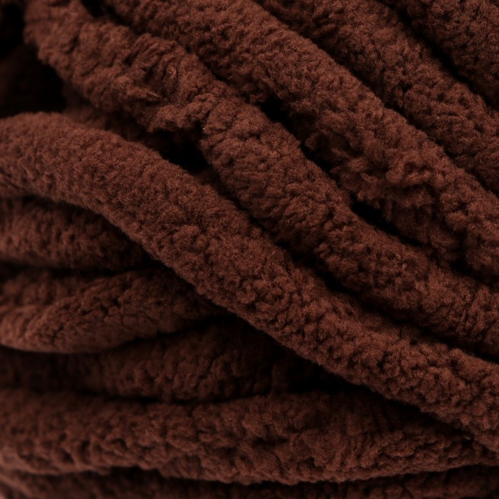 Пряжа "Adelia Dolly" 100% полиэстер 40м/100гр (08 коричневый)