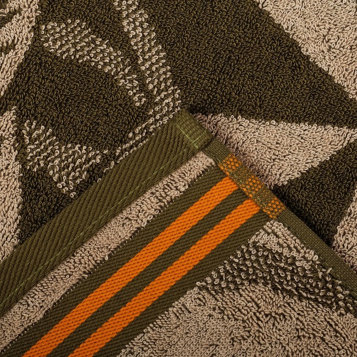 Полотенце махровое Military ПЛ-2602-3143,50х90 см, цв. 10000, зеленый, 420 г/м, 100% хл. 301480