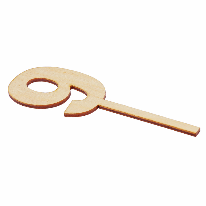 Топпер цифра "9", 4х12см