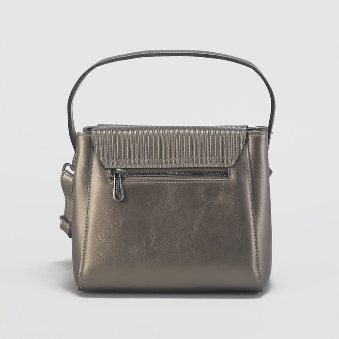 Сумка женская на молнии, 1 отдел с перегородкой, длинный ремень, наружный карман, цвет красный