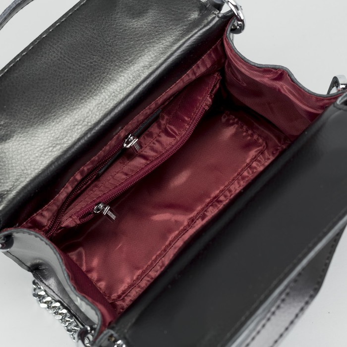 Сумка женская на молнии, 1 отдел, длинный ремень, цвет чёрный