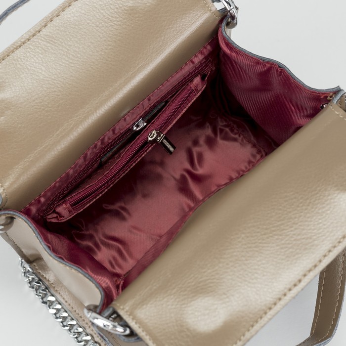 Сумка женская на молнии, 1 отдел, длинный ремень, цвет хаки