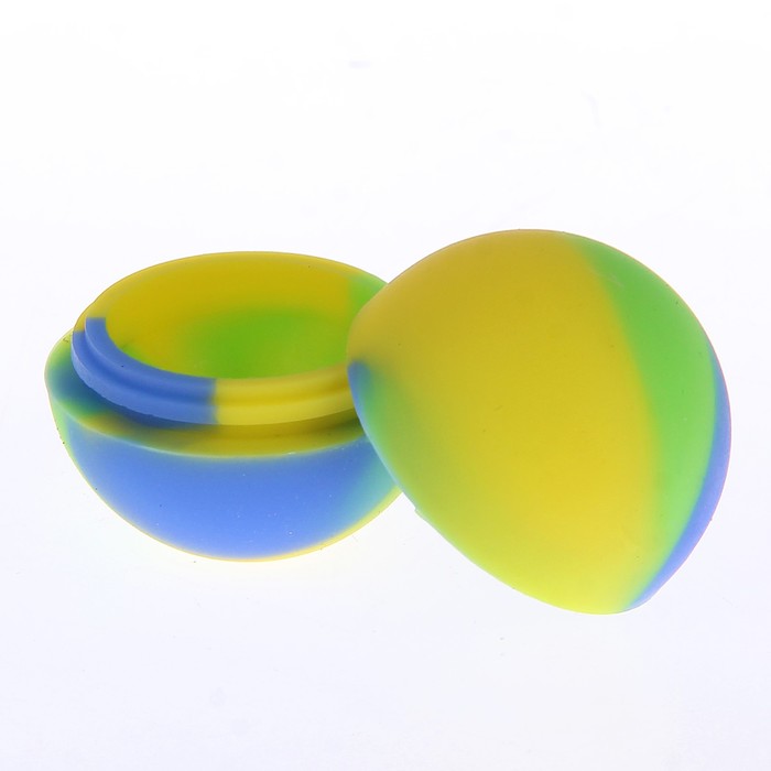 Бокс для хранения табака, силикон, круг, фасовка по 5 шт, микс 3*3*3 см