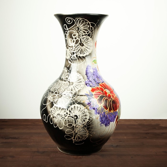 Ваза "Аурелия" глазурь цветы