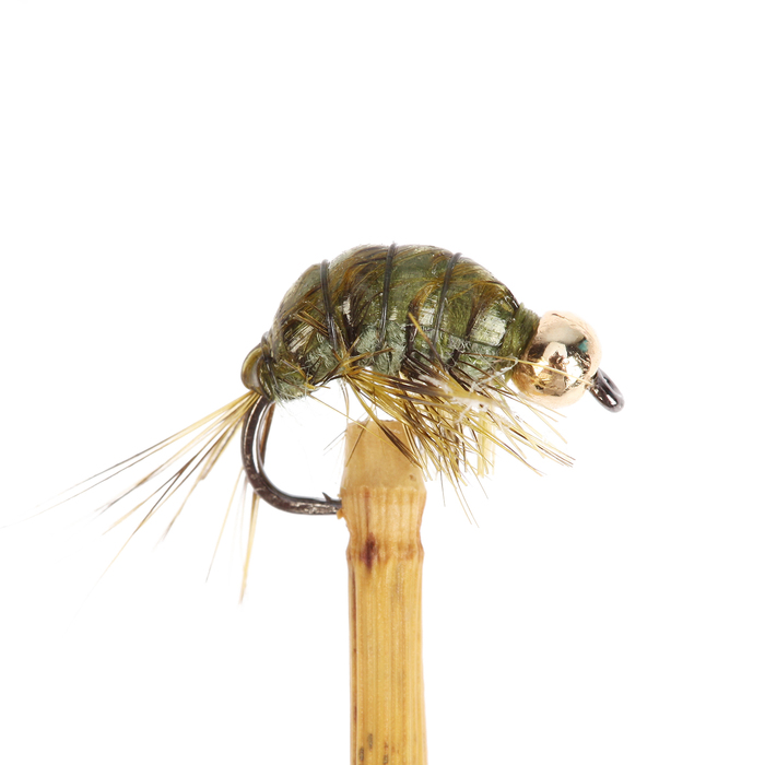 Мушка Gammarus Amphipod, 14, olive gold