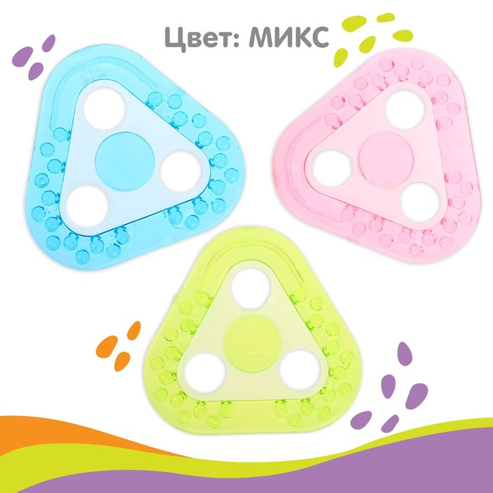 Прорезыватель силиконовый, цвета МИКС