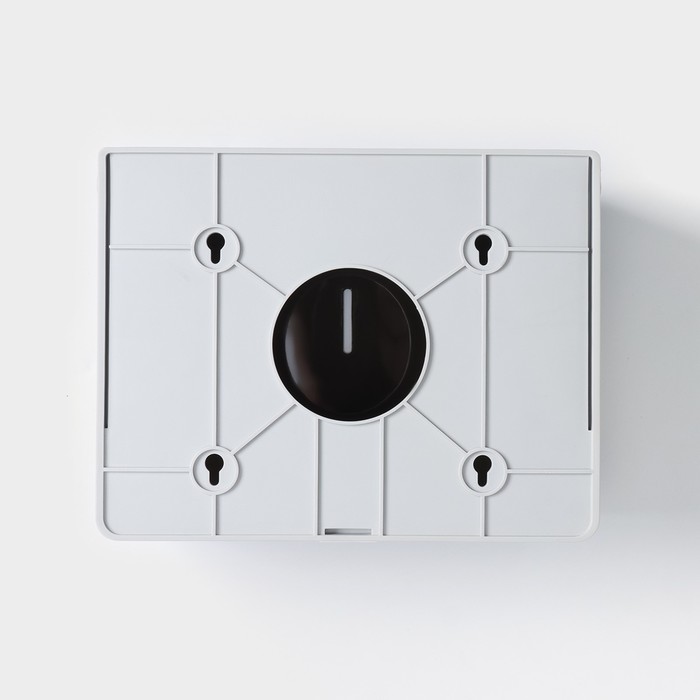 Диспенсер бумажных полотенец в листах, пластик белый, серый