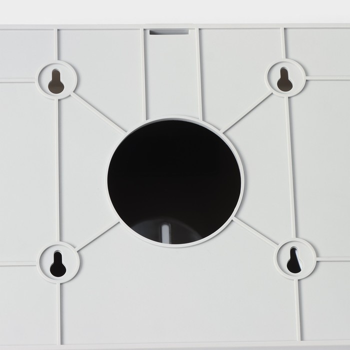 Диспенсер бумажных полотенец в листах, пластик белый, серый