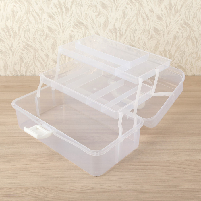 Бокс для хранения раздвижной, прозрачный
