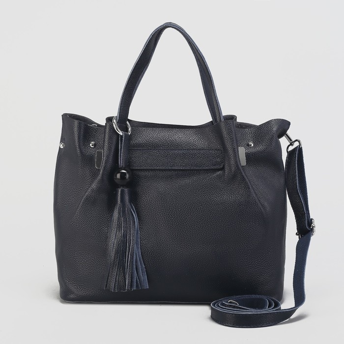 Сумка женская на молнии, 1 отдел, цвет синий