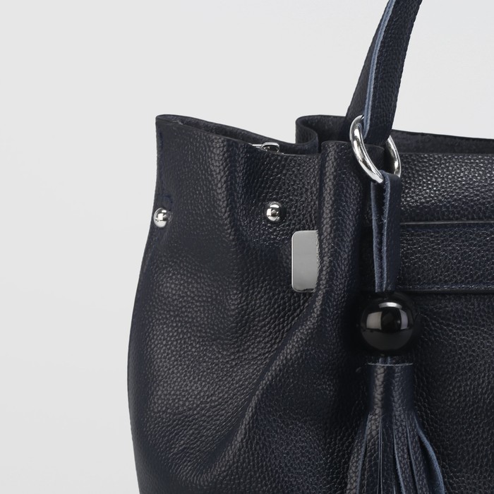 Сумка женская на молнии, 1 отдел, цвет синий