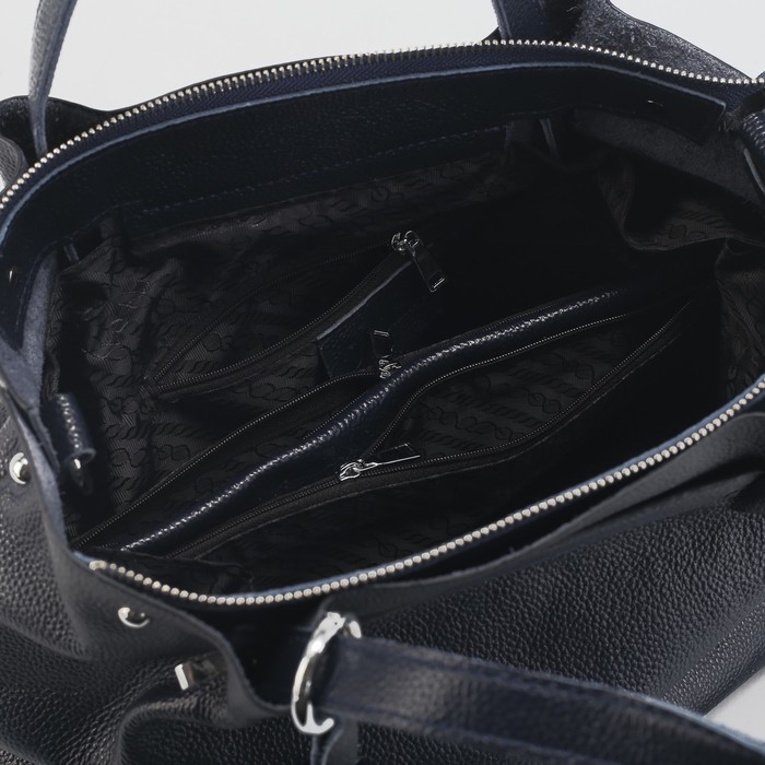 Сумка женская на молнии, 1 отдел, цвет синий