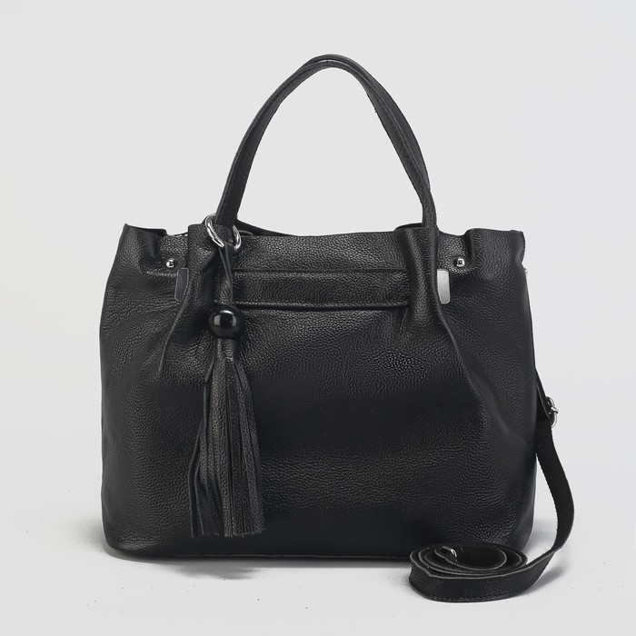 Сумка женская на молнии, 1 отдел, цвет чёрный