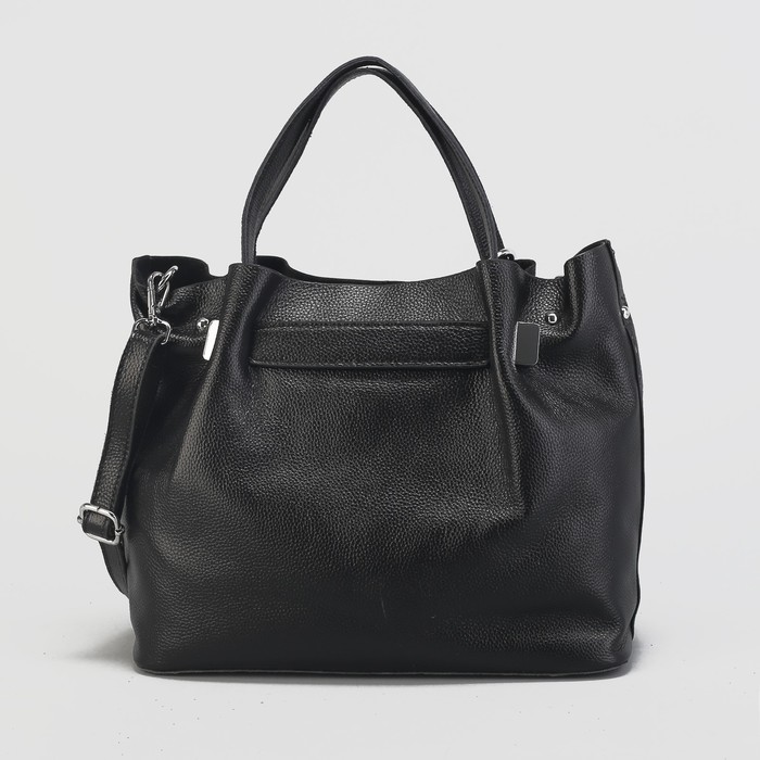 Сумка женская на молнии, 1 отдел, цвет чёрный