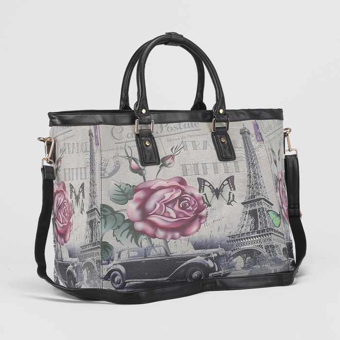 Сумка дорожная на молнии, 1 отдел, длинный ремень