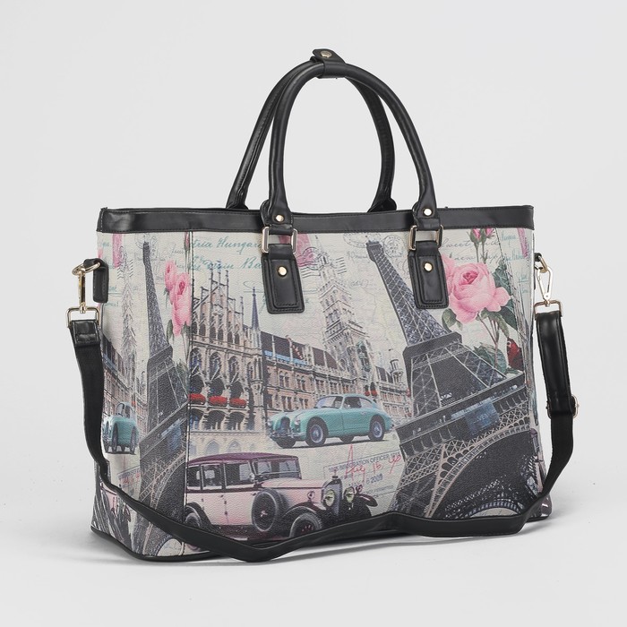 Сумка дорожная на молнии, 1 отдел, длинный ремень