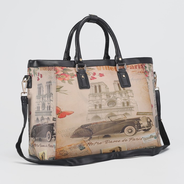 Сумка дорожная на молнии, 1 отдел, длинный ремень