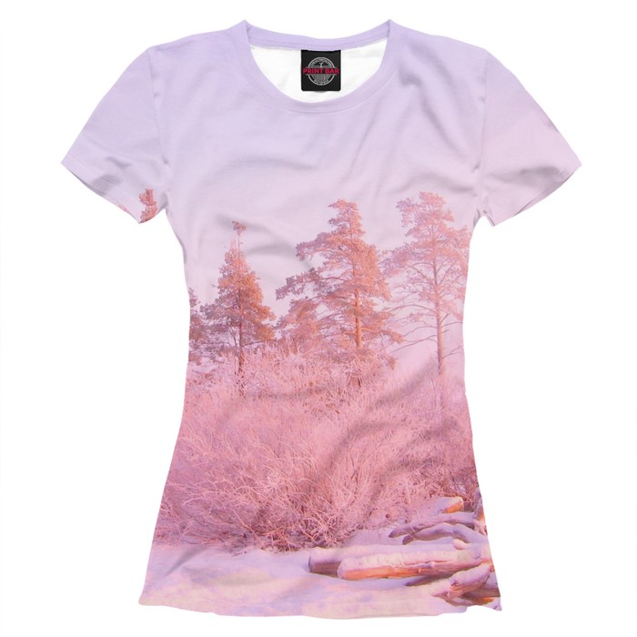 Футболка женская "Зимнее утро", размер XL PEY-836044