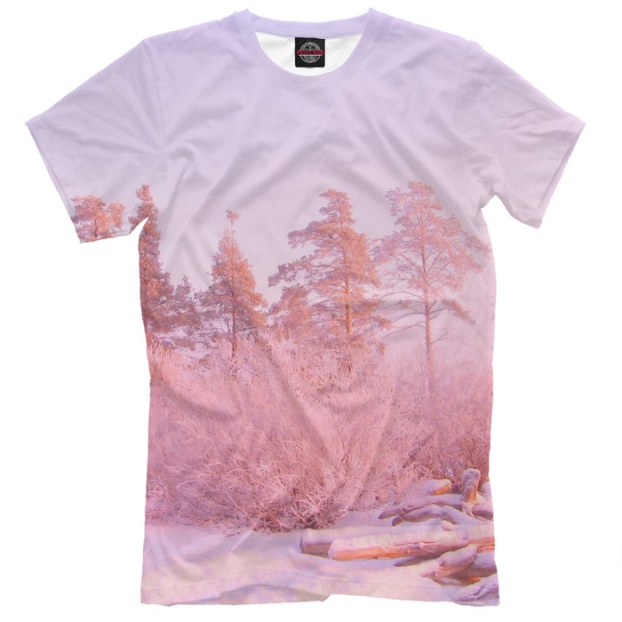 Футболка мужская "Зимнее утро", размер 5XL PEY-836044