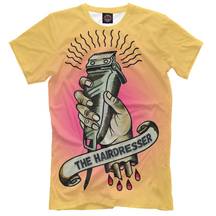 Футболка мужская The hairdresser, размер 4XL VSG-999270