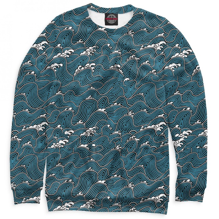 Свитшот женский "Волны", размер 5XL ABS-112330