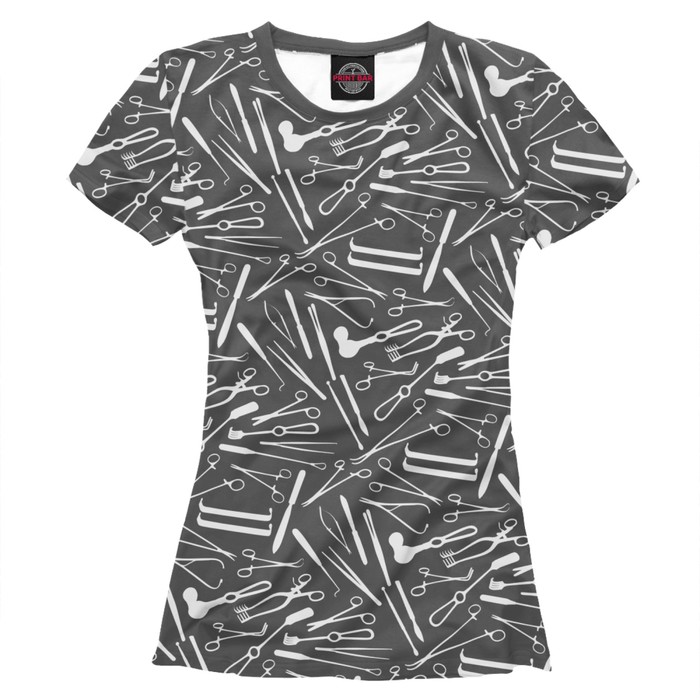 Футболка женская "Хирургические инструменты", размер XS VRC-274328