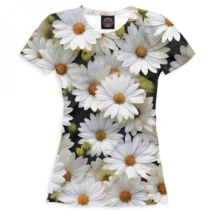 Футболка женская "Цветы", размер XL CVE-513328