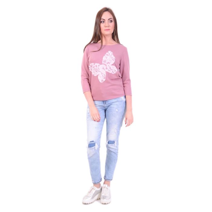 Свитшот женский, размер 42, цвет сухая роза 132J819