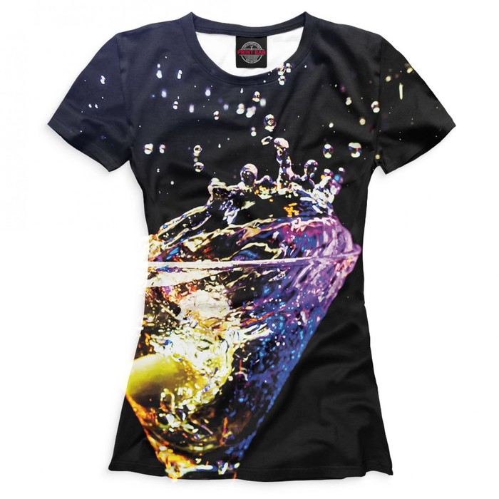 Футболка женская "Коктейль", размер L BAR-970203
