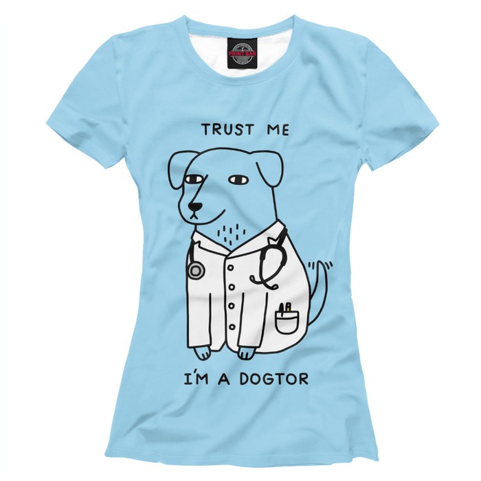 Футболка женская Dogtor, размер XS VRC-851985