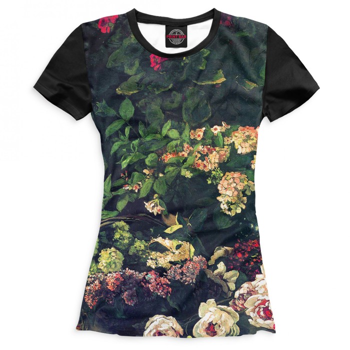 Футболка женская "Цветы", размер 4XL CVE-250815