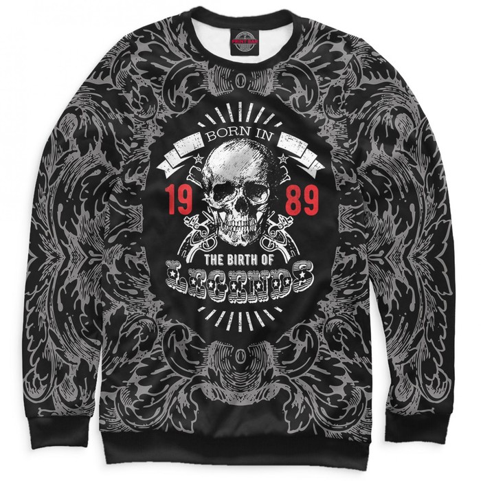 Свитшот женский "Рождение легенд — 1989", размер XXL DVA-372500