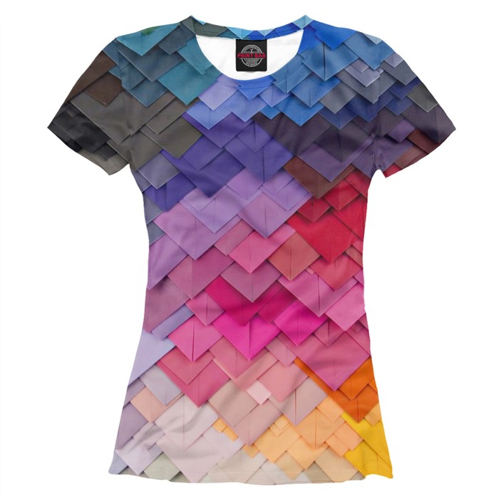 Футболка женская 3d Envelopes, размер XXXL GEO-874475