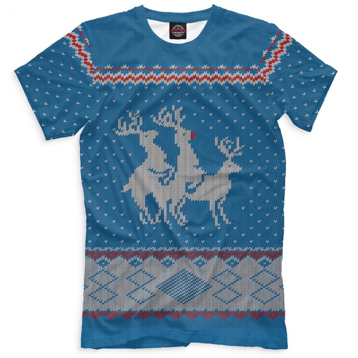 Футболка мужская "Очень неприличные олени", размер L NOV-108933