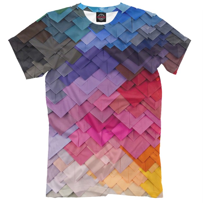 Футболка мужская 3d Envelopes, размер 5XL GEO-874475