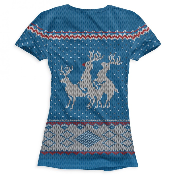 Футболка женская "Очень неприличные олени", размер 4XL NOV-108933