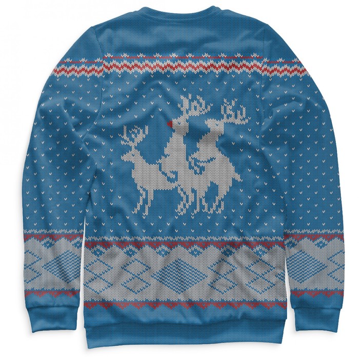 Свитшот мужской "Очень неприличные олени", размер S NOV-108933