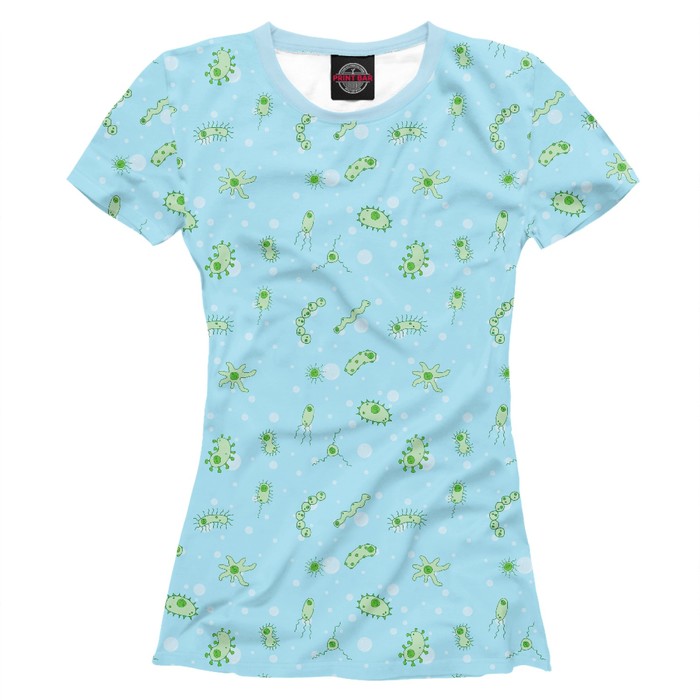 Футболка женская "Микробики", размер M VRC-324855
