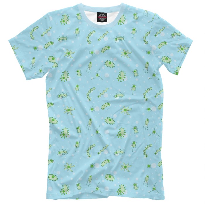 Футболка мужская "Микробики", размер XXL VRC-324855