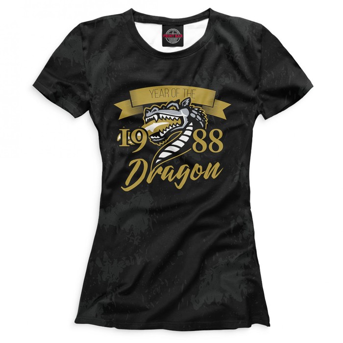 Футболка женская "Год дракона — 1988", размер XXXL DVV-983954