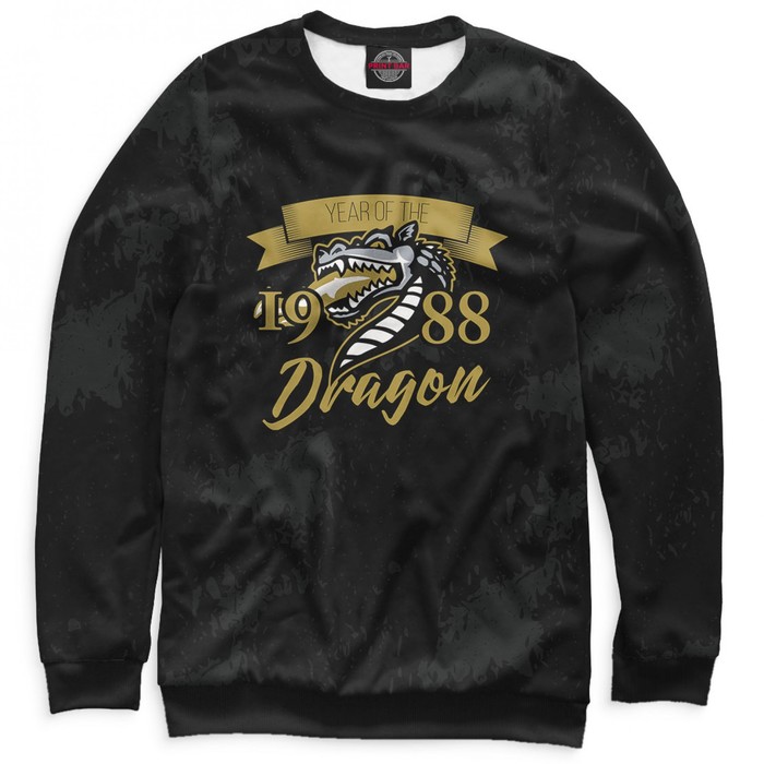 Свитшот женский "Год дракона — 1988", размер M DVV-983954
