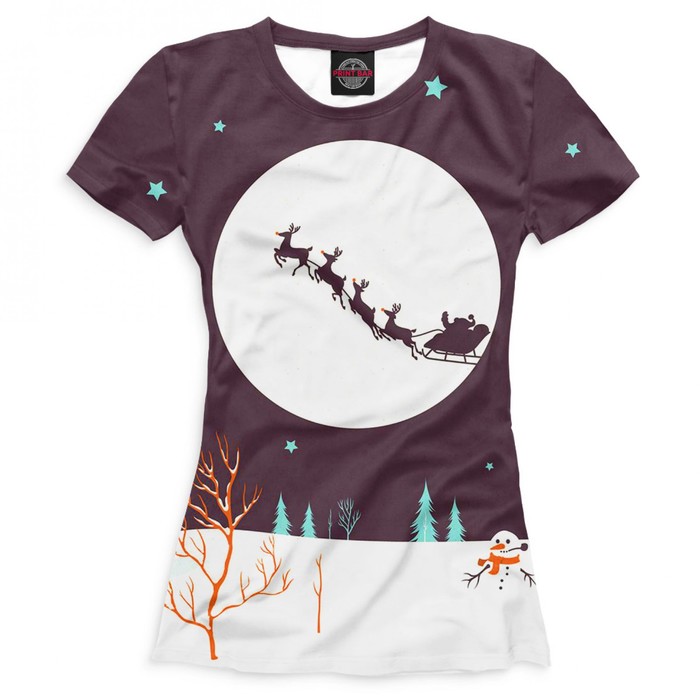 Футболка женская "Новый Год", размер L NOV-570970