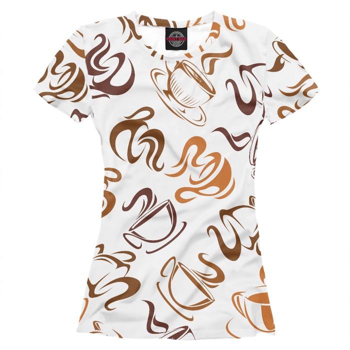 Футболка женская "Кофейник", размер 2XS EDA-700147