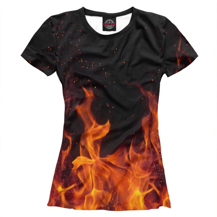 Футболка женская "Огонь", размер XL STI-408100