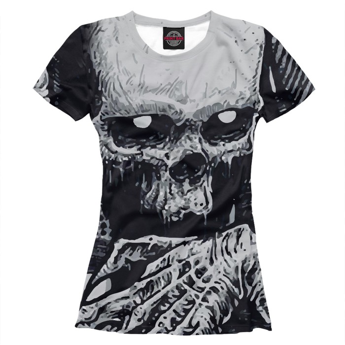 Футболка женская "Череп", размер L HAL-454635