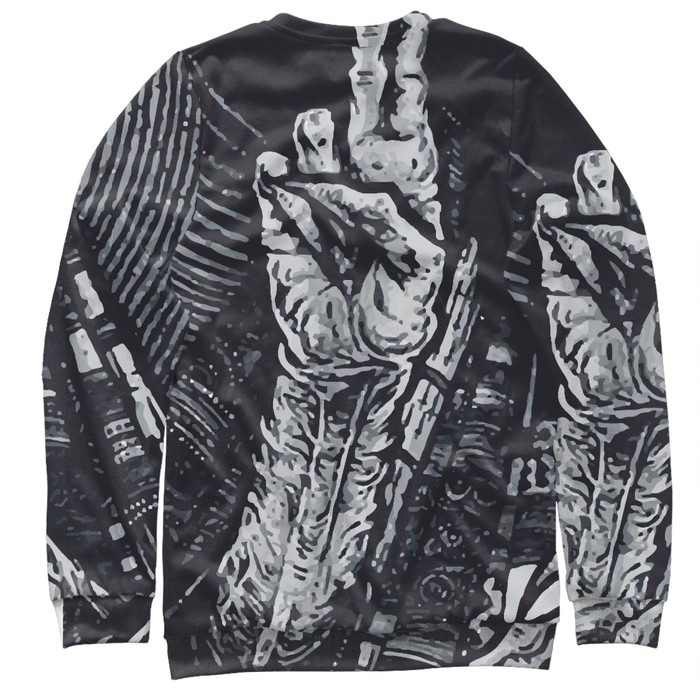 Свитшот женский "Череп", размер M HAL-454635